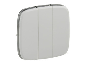 VALENA ALLURE Klawisze białe wyłącznika potrójnego 755035 LEGRAND