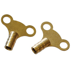 Faithfull FAIRADKEY Radiator Keys - Brass (Pack of 2)