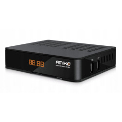 Tuner TV naz. AMIKO MINI COMBO 4K DEKODER UHD DVB-T2 DVB-S2 DVB-C SAT