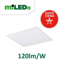 Panel LED podtynkowy BAREV ECO 36W 6060NW 4320lm 4000K IP20 I kl. stal biały 31169