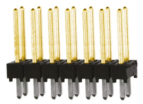 Złącze szpilkowe 14-pinowe TSW raster: 2.54 mm Prosty 2-rzędowe Samtec Otwór przelotowy 550 V Bez osłony