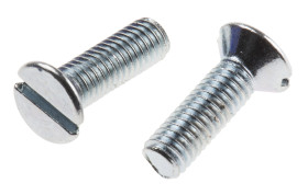 Śruby maszynowe M3 łeb z łbem stożkowym Stalowe długość 10.0mm skok 0.50mm