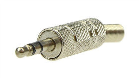 Wtyk Audio Aux Mini Jack 3,5Mm Stereo Na Kabel