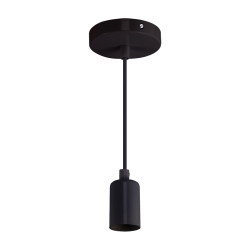 Lampa oprawa sufitowa wisząca UNO E27 CLG BLACK 03811