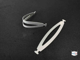 Klips na nos do maski jednorazowej, szt. w opakowaniu: 100, rozmiar: 60mm x 12mm x 0,8mm, Aluminium