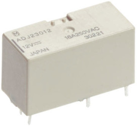 Przekaźnik mocy 24V dc SPDT Panasonic 250mW, montaż PCB 2304Ω Otwór przezierny