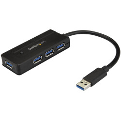 StarTech.com ST4300MINI 4 Port USB 3.0 Hub (SuperSpeed 5Gbps) with Fast Charge