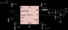5V, 12.5A Synchronous Step-Down Silent Switcher 2 in 3mm x 3mm LQFN