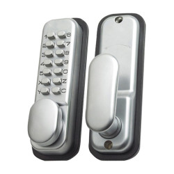 Yale Locks P-DL02-SC Push Button Door Lock Chrome Finish Hold Open Function