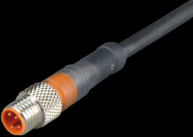 RSMV 4-225/2 M Sensor connection cable, M8 plug, 4-pin, 2 m