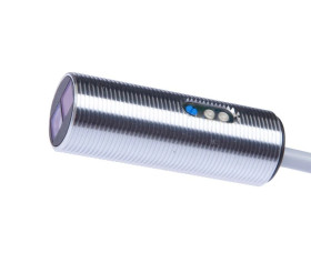 Czujnik optyczny odbiciowy M18x1 dł: 50mm Sn: 10-120mm 10-35VDC NPN NO kabel 3-PIN 2m PVC IP67 OT181106