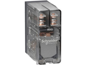 Przekaźnik interfejsowy z przezroczystą obudową 2C/O 5A 24V DC RXG25BD SCHNEIDER ELECTRIC