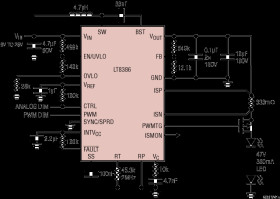 60V, 3A Silent Switcher Synchronous, Step-Up LED Driver