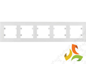 LUMINA INTENSE Ramka 5 pięciokrotna pozioma biała WL5750 HAGER