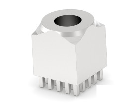 Wtyk PCB 1-pinowe -rzędowe ERNI Montaż powierzchniowy Żeński 250A