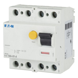 RCCB, Typ A, 4-biegunowy, 100A, 100mA, Eaton, PXF Eaton Moeller Series xPol 230/400V ac