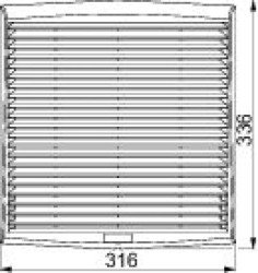 ClimaSys wentylator, IP54, 850m3/h, 115V, z kratką wyl. powietrza i filterm G2 NSYCVF850M115PF