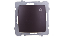 Karo Przycisk /Dzwonek/ Czekoladowy Metalik Łp-6S/M/40