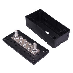 Heavy Duty 6 Way M5 Power Distribution Box Busbar
