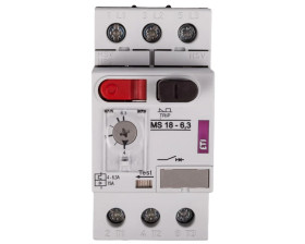 Wyłącznik silnikowy 3P 2,2kW 4-6,3A MS18 004600348