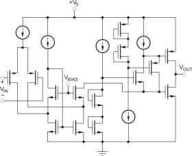 High Speed, Low Noise, Single Supply CMOS Operational Amplifier