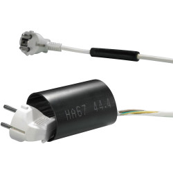 HellermannTyton 321-30200 6:1 Piece Heat Shrink Tubing Black 7.4mm (1.2 metre)