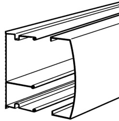 Koryto kablowe szerokość 50 mm głębokość 20mm typ Koryto mini Planet-Wattohm PVC Zamknięty Biały