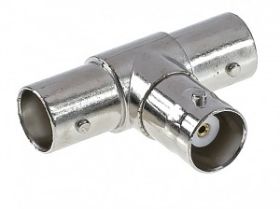 Adapter BNC gniazdo / 2x gniazdo BNC