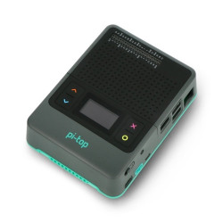 Obudowa do Raspberry Pi 4B aluminiowa z wentylatorem i ekranem - pi-top [4] DIY Edition