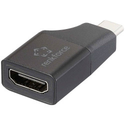 Renkforce Rf-6418168 USB-C HDMI Adapter Black For Monitor TV AV Connections