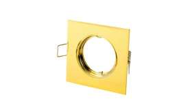 Led Line Oprawka Sufitowa Oczko Kwadratowa Ruchoma Odlew Złota 5 Lat Gwar.