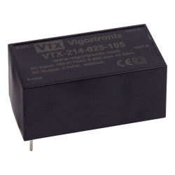 Vigortronix VTX-214-025-105 25W 90-305V Input AC-DC Converter 5V