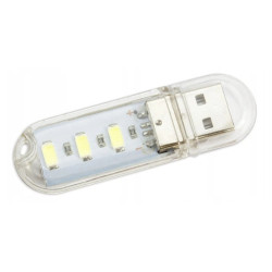 Lampka LED USB MINI 3 DIODY w osłonie USB TYP-A 5V Lampa