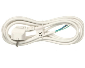 Przewód przyłączeniowy H05VV-F 3x1 3m biały S14313