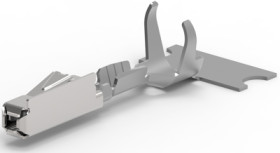 Uninsulated flat plug sleeve, 0.63 x 0.63 mm, 0.13 to 0.17 mm², AWG 26 to 25, 2141826-5