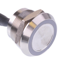 PBARYACB037E3A APEM RGB illuminated 24VDC Momentary NO 22mm Piezo Switch IP68