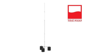 Maszt wysokonapięciowy na trójnogu Al 5m 4P Cz WVM 65745009