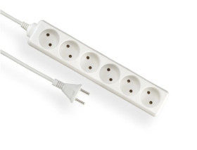 Przedłużacz ECONOMIC 6-gniazd b/u 3m /H05VV-F 2x1/ EPS-63