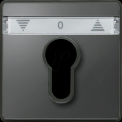 348214 Central plate for shutter button/locking switch insert, anthraci