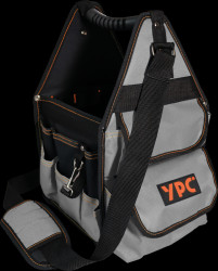 BG00009BKGY "Henchman" Tool Basket L, Grey-Black, 46x23x23cm, 10 kg load cap