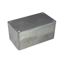 Obudowa Stop aluminium szerokość zew. 65 mm długość zew. 115 mm wys. zew. 55 mm RS PRO IP65 Srebrny