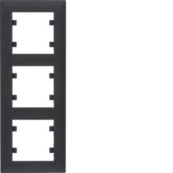 Lumina intense Ramka 3-krotna pionowa czarna WL5633