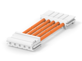 Kabel przewód-płytka, 300 V, raster: 2.5mm, 300mm, Pomarańczowy