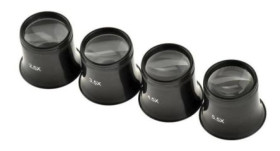 Szkło powiększające, powiększenie: 2.5X, śr.: 25.4mm