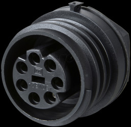 PX0931/07/S Panel mount connector, 7-pin, socket