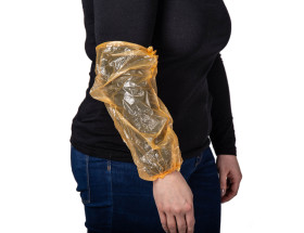 Rękaw ochronny, Pomarańczowy, Polietylen, Elastyczny, Przemysł spożywczy, Jednorazowe