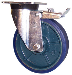 Koło samonastawne średnica kabla 100mm Otwór na śrubę LAG 350kg wysokość całkowita 139mm