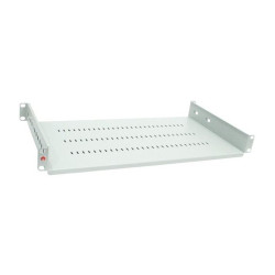 Półka do szafy Rack 19" 1U regulowana, głęb. 250mm biała
