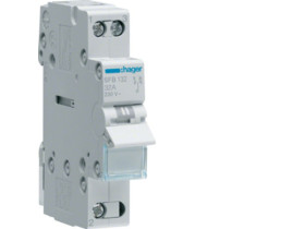 Modułowy przełącznik instalacyjny I-0-II punkt wspólny od dołu 1P 32A 230VAC SFB132 HAGER