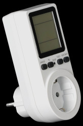 Licznik watomierz energii do gniazdka 16A 3,6kW duży LCD TVOD02